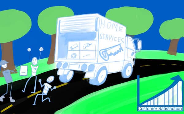 BigChange service management part 3 vehicle cartoon