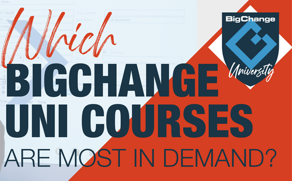 Which BigChange University courses are in demand